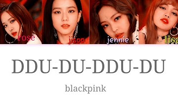 Blackpink DDU-DU-DDU-DU (color coded lyrics) with English sub