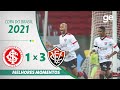 INTERNACIONAL 1 X 3 VITÓRIA | MELHORES MOMENTOS | 3ª FASE COPA DO BRASIL 2021 | ge.globo