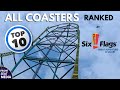 All coasters ranked at six flags great adventure  onride povs  top ten  front seat media