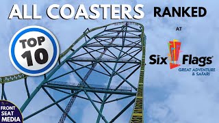 All Coasters Ranked at Six Flags Great Adventure + OnRide POVs  TOP TEN  Front Seat Media