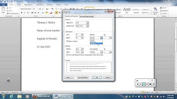 How to Format Your Paper to MLA Format MS Word 2010