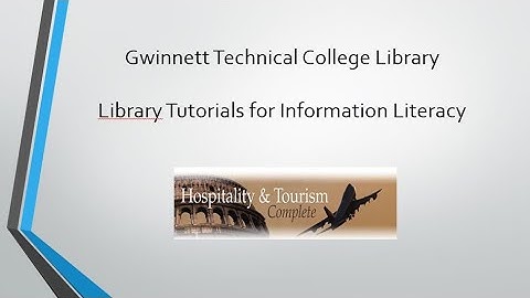 GTC Library Hospitality & Tourism Complete