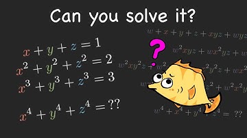 Solving the Most Ridiculous Systems of Equations (ft. a cool theorem) #some3