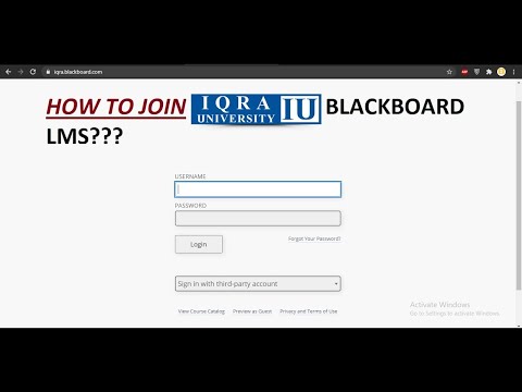 How to Login on Blackboard with Iqra University ID