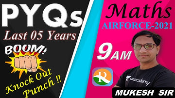 Technical Maths PYQs #01 | AIRFORCE | NAVY | NDA | Defence Exams | Mukesh Sir