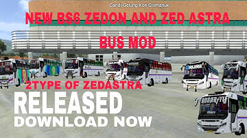NEW BS6 ZEDON AND ZEDASTRA  BUS MOD RELEASED FOR BUSSID  DOWNLOAD NOW LINK IN DESCRIPTION 👇👇