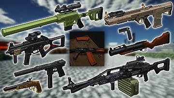 Minecraft TaCZ Suffuse GunSmoke Gunpack - All Weapons Showcase | v1.0.7 | By m200_y