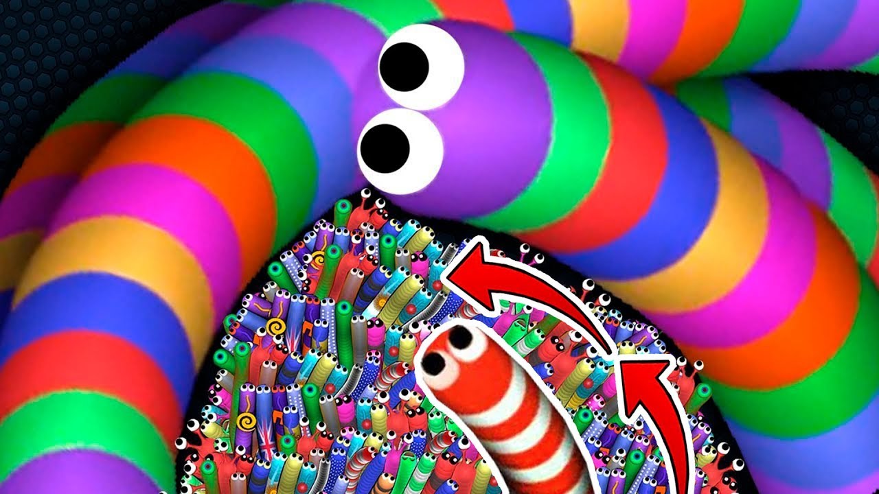 Slither.io - A COBRA GIGANTE no TOP1! (SLITHERIO) 