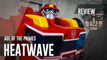 Transformers Age Of The Primes Rescue Bot Heatwave | Hasbro Voyager Class | Review deutsch