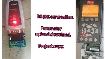 Danfoss VFD Parameter upload and download.