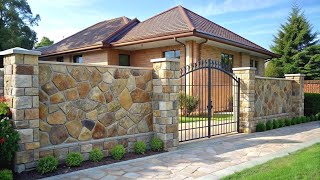 Beautiful Fences Made of Natural Stone | Perfect Outdoor Decor for Your Home