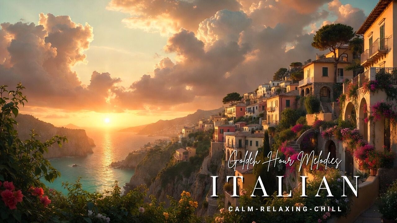 Peaceful Italian Instrumental Music at Sunset | Calm, Relaxing & Happy Golden Hour Vibes ✨