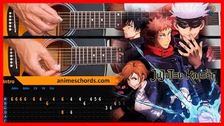 Jujutsu Kaisen ED - LOST IN PARADISE | Acoustic Guitar Lesson [Tutorial + TAB + CHORDS]