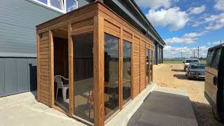 Experience unparalleled relaxation with our Eco Modern Sauna 2.4 x 4.8!