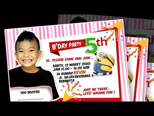 Tutorial Photoshop Design Kartu Ulang Tahun Youtube