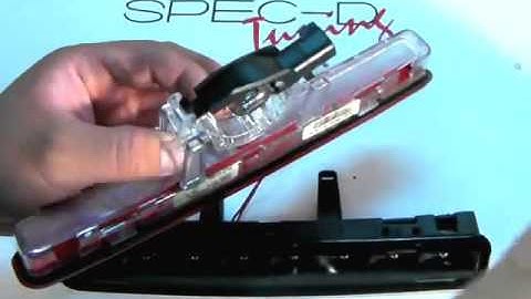 SPECDTUNING INSTALLATION VIDEO  2005 2009 FORD MUSTANG 3RD BRAKE LIGHT