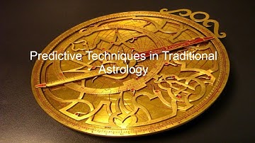 Predictive Techniques in Traditional Astrology