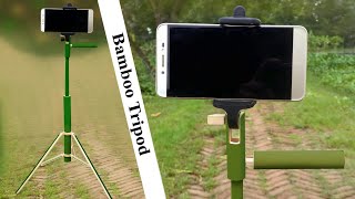 How to make a Bamboo tripod || home make tripod