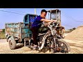 Restoration abandoned old tricycle truck | Restore  repair of construction material transport trucks