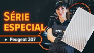 Como substituir Filtro de pólen PEUGEOT 307 SW (3H) - vídeo guia