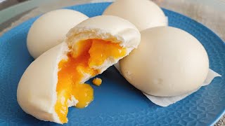 奶黃流沙包 How to Make Delicious Creamy Lava Custard Bun Liu Sha Bao