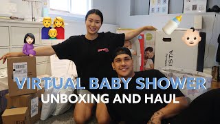 VIRTUAL BABY SHOWER UNBOXING AND HAUL