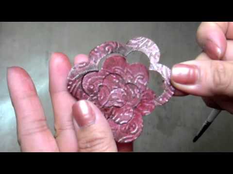 mft rolled rose grunge paper flower tutorial youtube rolled paper flower tutorial
