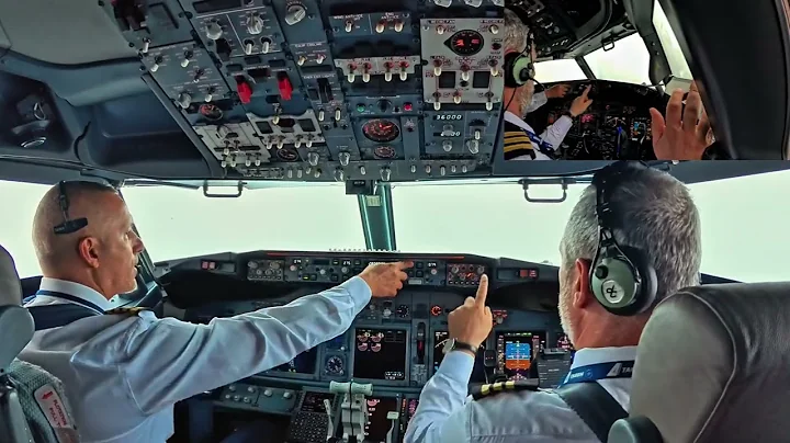 BOEING 737 Epic TAKEOFF And LANDING In Thunderstorm And Crosswind | Cockpit View