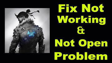 How To Fix Shadow Fight 4 App Not Working | Shadow Fight 4 Not Open Problem | PSA 24