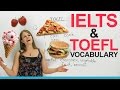 Ielts  toefl vocabulary talking about food