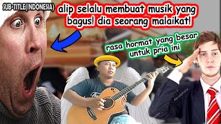 rasa hormat yang besar untuk orang ini! hebat! alip adalah malaikat! reaksi jari terbaik