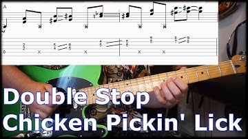 Double Stop Chicken Picking Lick with TABS