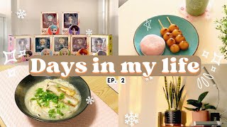 Cozy Winter Vlog ⛄✨ unboxing BTS nendoroids, plant care, winter meals