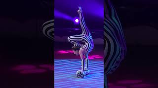 Handstand on hoverboard -Trixie Zavatta in Mote Carlo