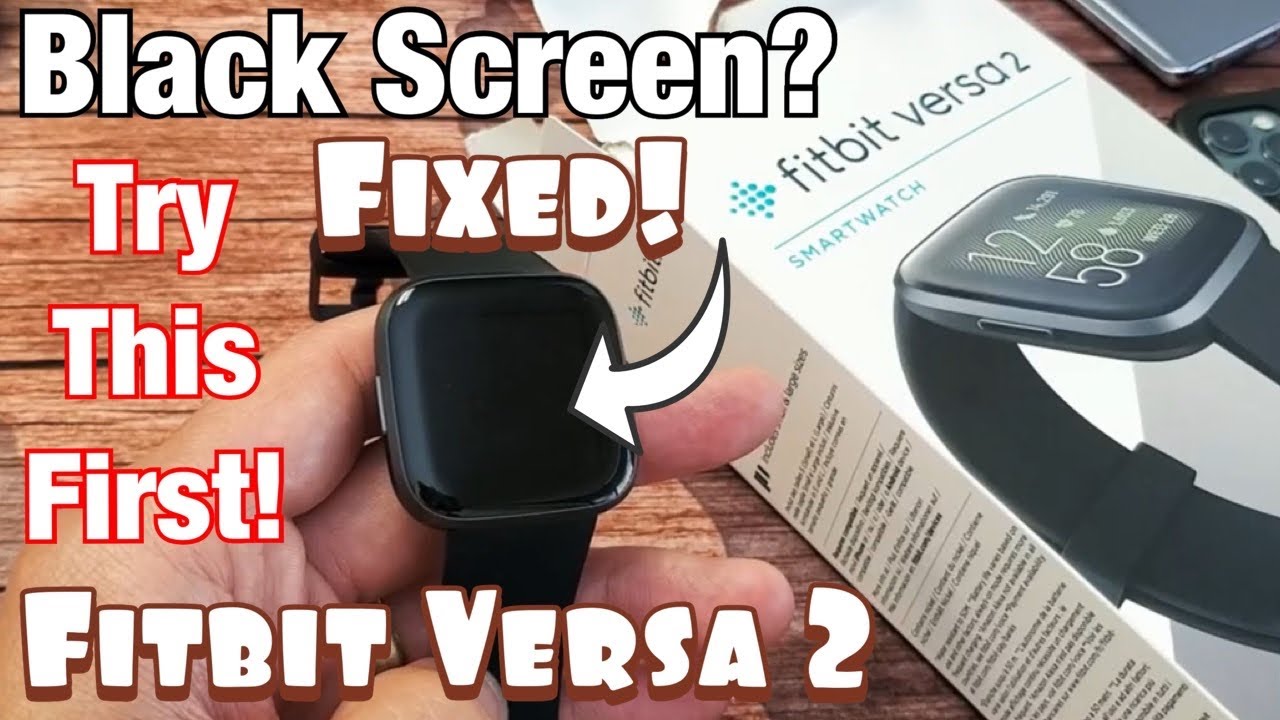 fitbit versa no screen display