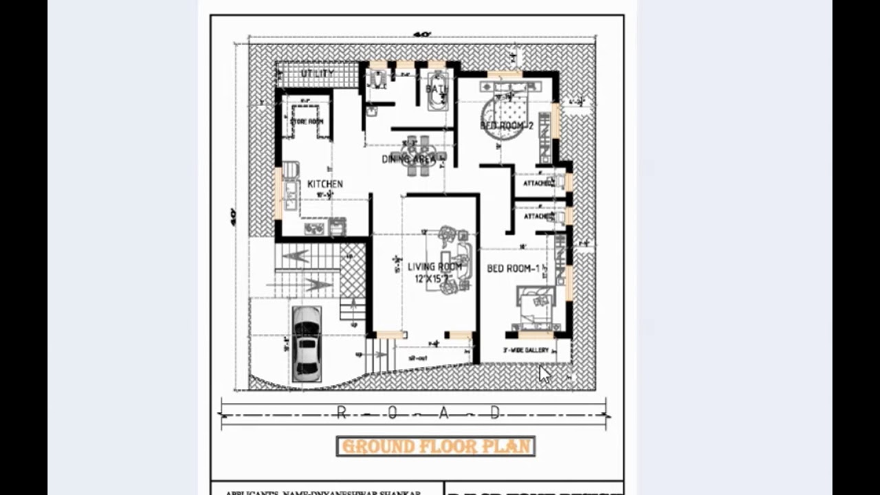  40x40  BEST HOUSE  PLAN  YouTube