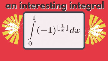 An interesting integral with the floor function.