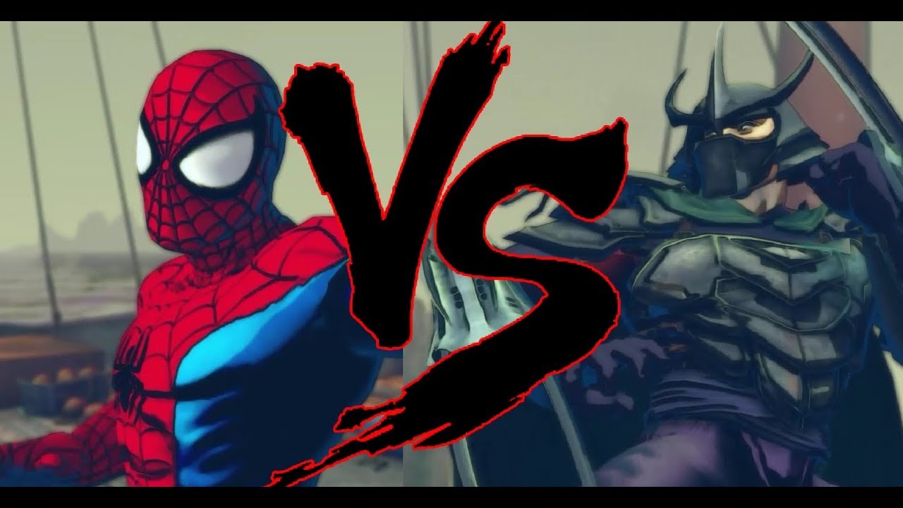 Spider-Man vs Shredder - Ultra Street Fighter IV Mod - YouTube