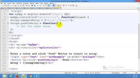 How to push JSON Object to array in AngularJs | push object into array |  push data into array