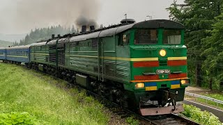 2ТЭ10М-2604/3210 с поездом 357К Киев- Рахов.
