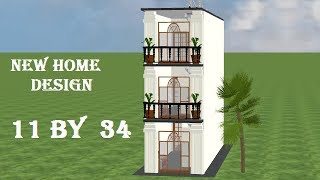 11 By 34 House Plan, 11 By 34 Home Design, 11 By 34 Ghar Ka Naksha