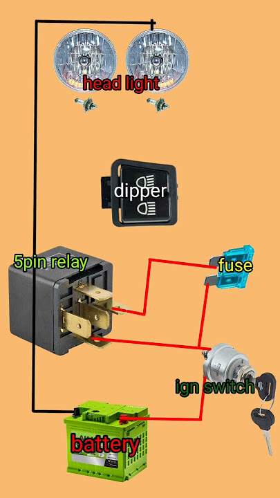 Head light wiring diagram/how to wire connection a relay