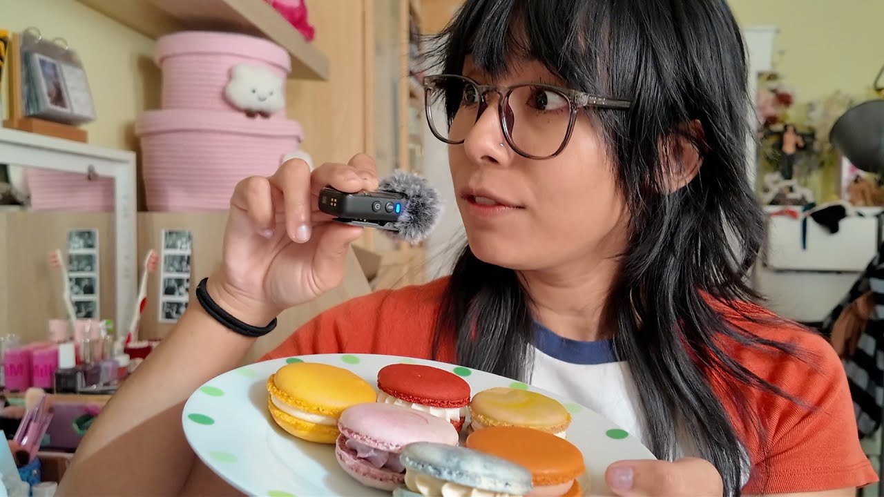 Macaron eating/whisper video :)