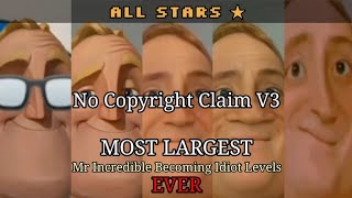 Mr Incredible Becoming Idiot All Stars No Copyright Claim V3