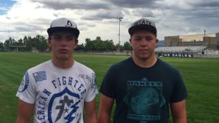 Beaver High School football 2017, Porter Hollingshead, Austin Carter