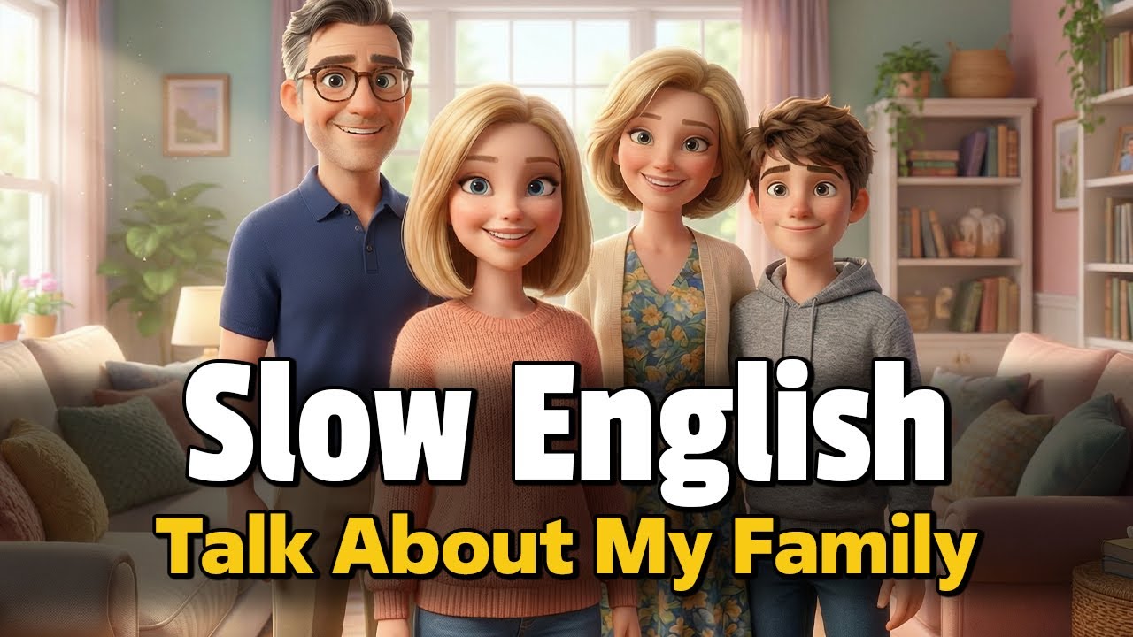 Family Stories in Slow English | Easy Comprehension Practice for ...
