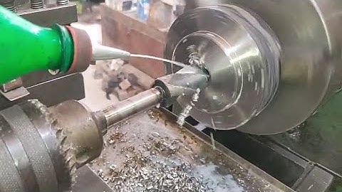 Center Drilling Process On Lathe Machine