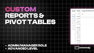 Custom Reports & Pivot Tables | Administrator Role, Advanced Level