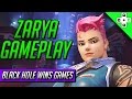 Zarya Gameplay - Black Hole Wins Games | Overwatch