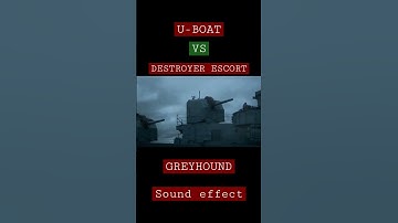 U-Boat vs Destroyer escort #shorts #soundeffects